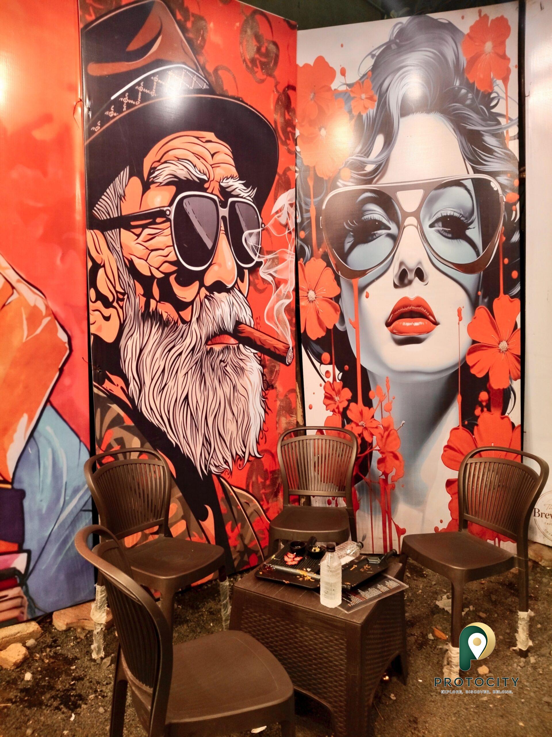 The Brews Nation Akola seating area