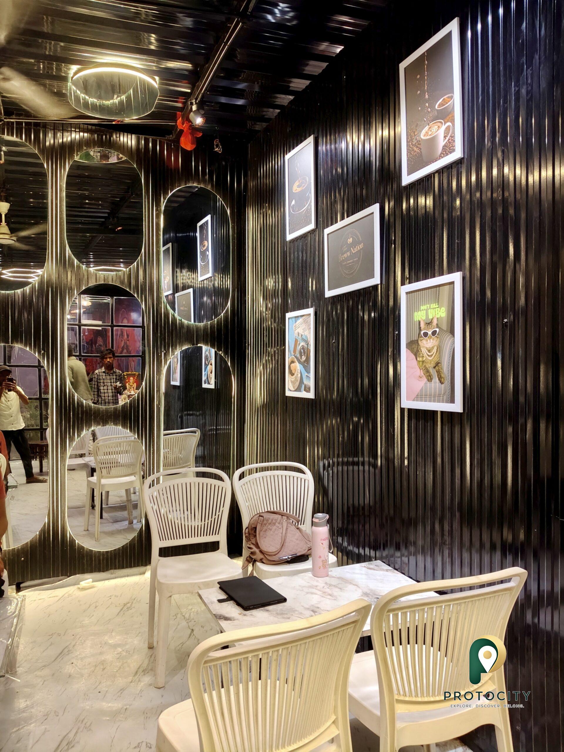 The Brews Nation Akola cafe interior